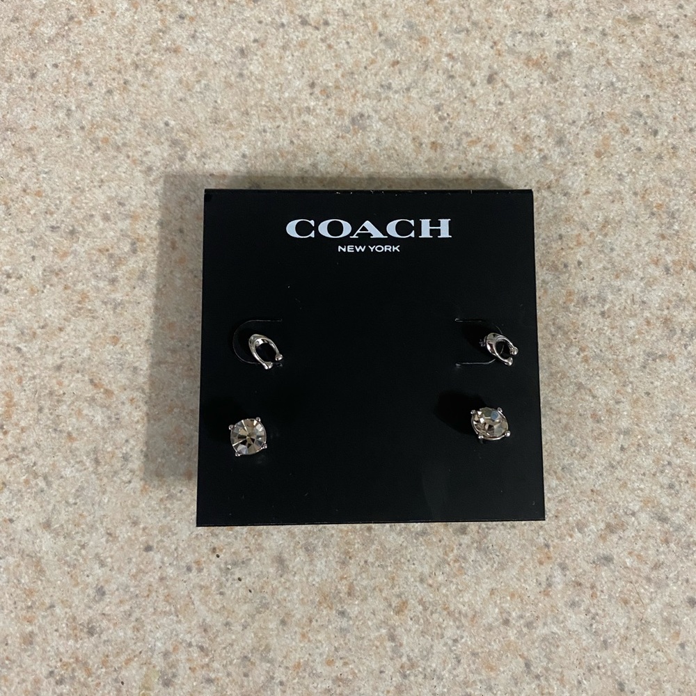 Coach earring studs